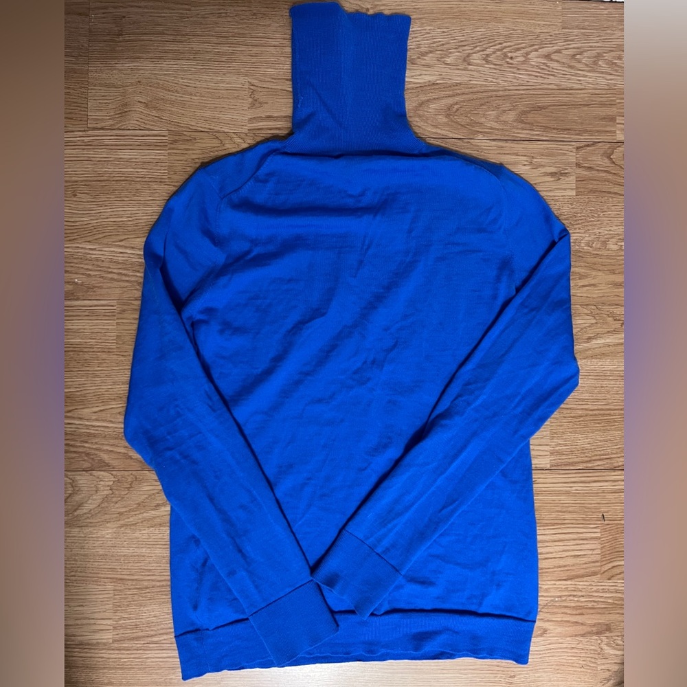 Banana Republic Blue Merino Turtleneck